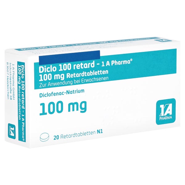 DICLO 100 retard-1A Pharma Retardtabletten 20 St