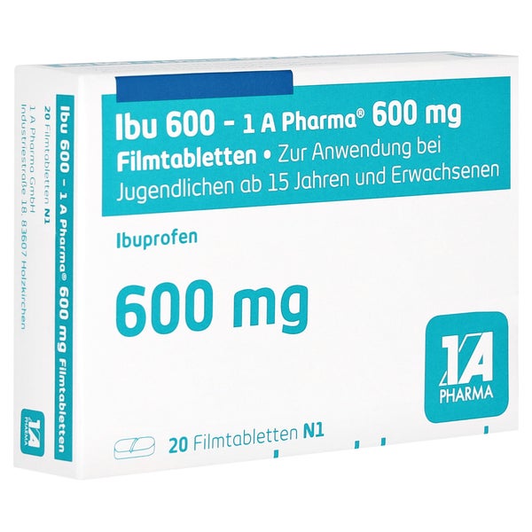 IBU 600-1a Pharma Filmtabletten 20 St