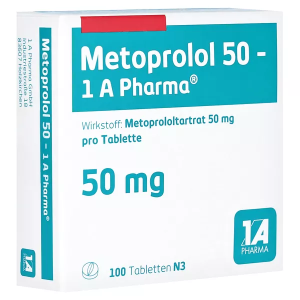 Metoprolol 50-1a Pharma Tabletten 100 St