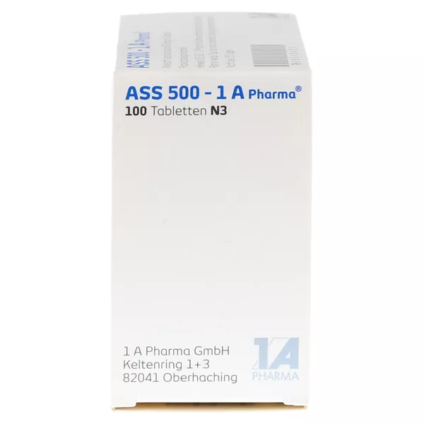 ASS 500-1 A Pharma Tabletten, 100 St.