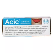 ACIC Creme bei Lippenherpes, 2 g