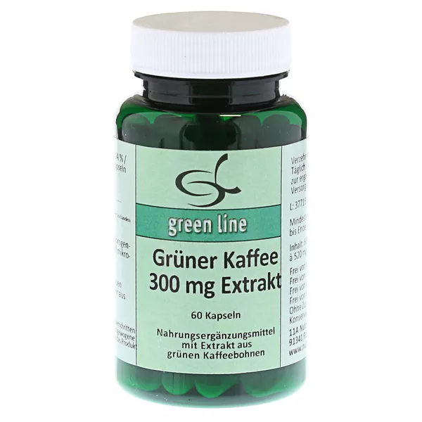 Grüner Kaffee 300 mg Extrakt Kapseln 60 St