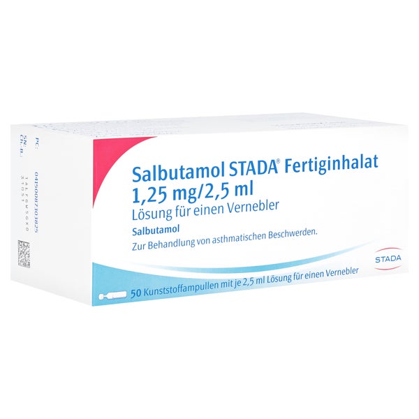 SALBUTAMOL STADA Fertiginhal.1,25 mg/ED 2,5ml LOV 50 St