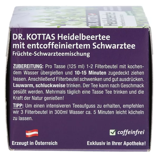 Dr.kottas Heidelbeertee Filterbeutel 20 St