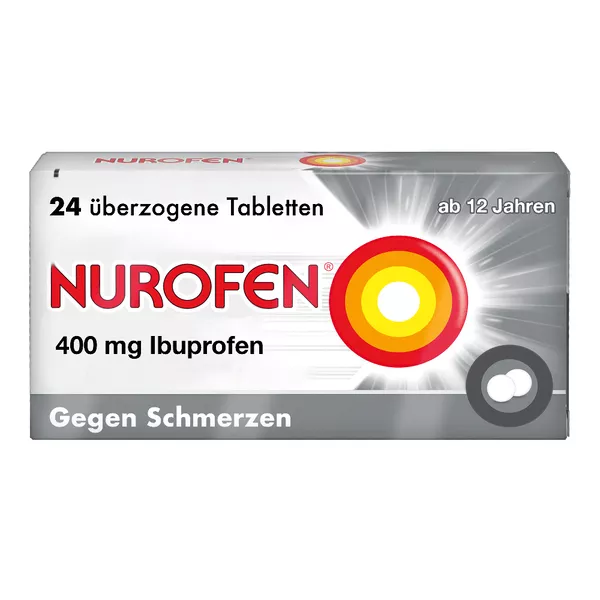 NUROFEN Ibuprofen überzogene Tabletten 400mg 24 St
