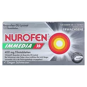 NUROFEN Immedia 400 mg Ibuprofen Filmtabletten 12 St