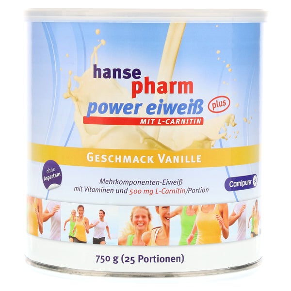 Hansepharm Power Eiweiß plus Vanille Pul 750 g
