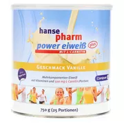 Hansepharm Power Eiweiß plus Vanille Pul 750 g