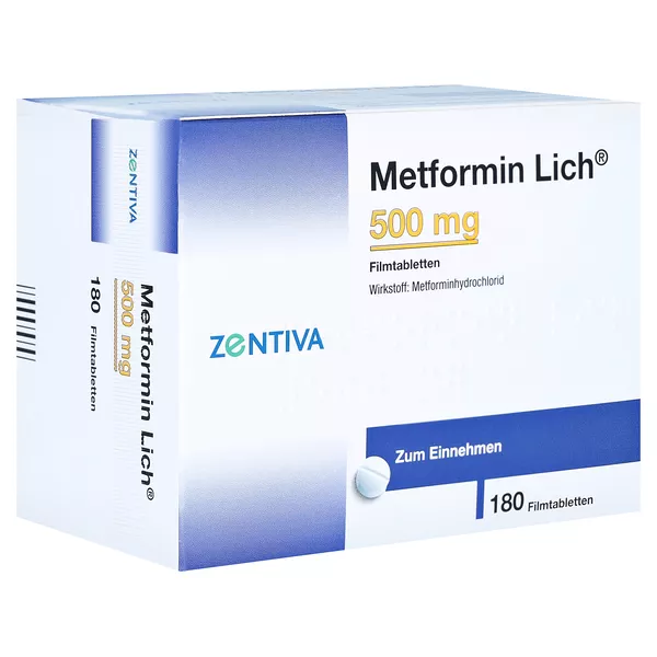 Metformin Lich 500 mg Filmtabletten 180 St