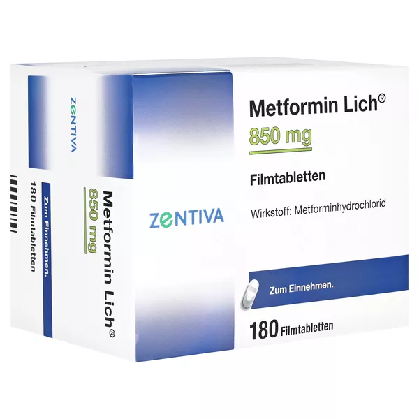 Metformin Lich 850 mg Filmtabletten 180 St