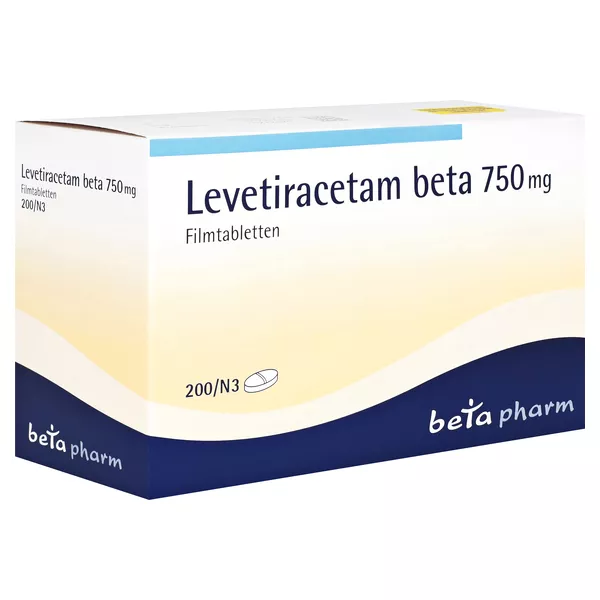 Levetiracetam beta 750 mg Filmtabletten 200 St