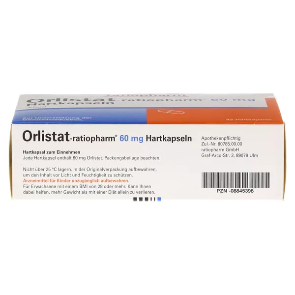 Orlistat ratiopharm 60 mg 42 St
