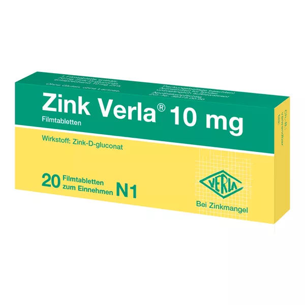 ZINK Verla 10 mg Filmtabletten 20 St