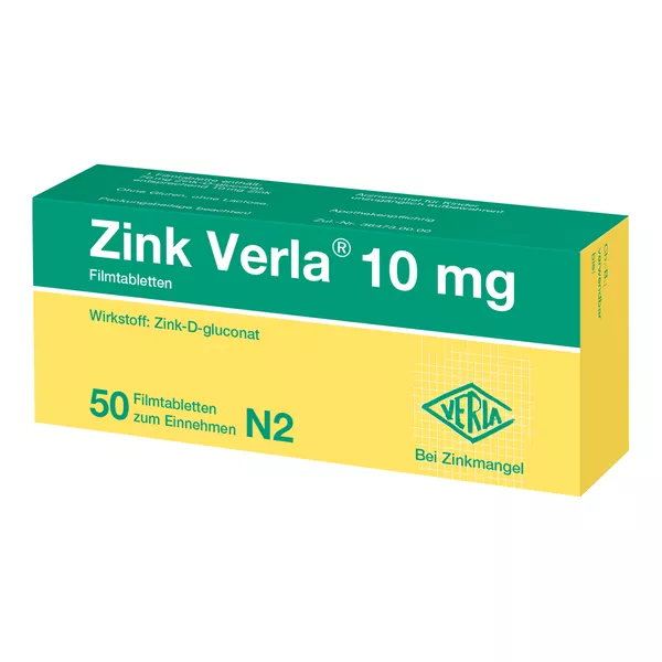 ZINK Verla 10 mg Filmtabletten 50 St
