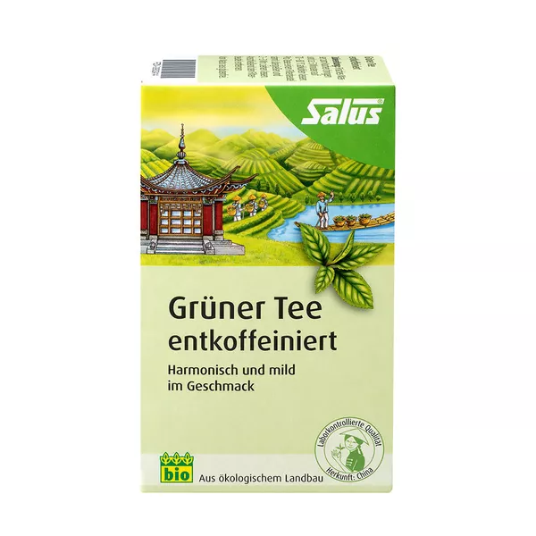 Grüner TEE Entkoffeiniert Bio Salus Filt 15 St
