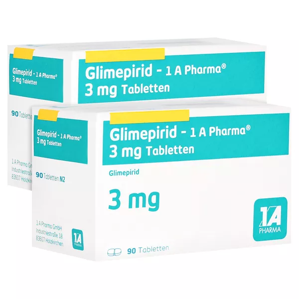 Glimepirid-1a Pharma 3 mg Tabletten 180 St
