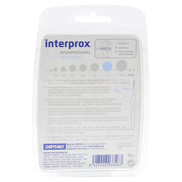 interprox cylindrical weiß Interdentalbürste 6 St