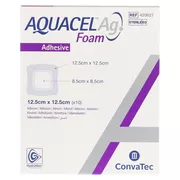 Aquacel Ag Foam adhäsiv 12,5x12,5 cm Ver 10 St