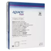 Aquacel Foam Adhäsiv 17,5x17,5 cm Verban 10 St