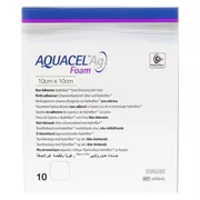 Aquacel Ag Foam nicht adhäsiv 10x10 cm V 10 St