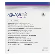 Aquacel Ag Foam nicht adhäsiv 20x20 cm V 5 St