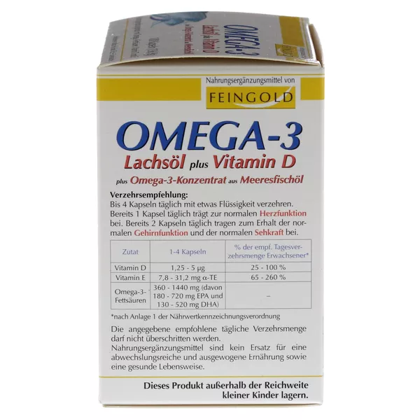 Omega-3 Lachsöl plus Vit.D plus Omega-3 100 St