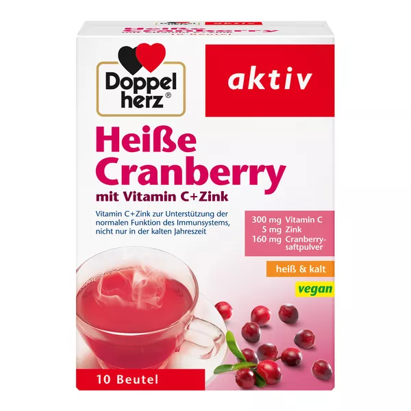 Doppelherz aktiv Heiße Cranberry mit Vitamin C + Zink 10 St