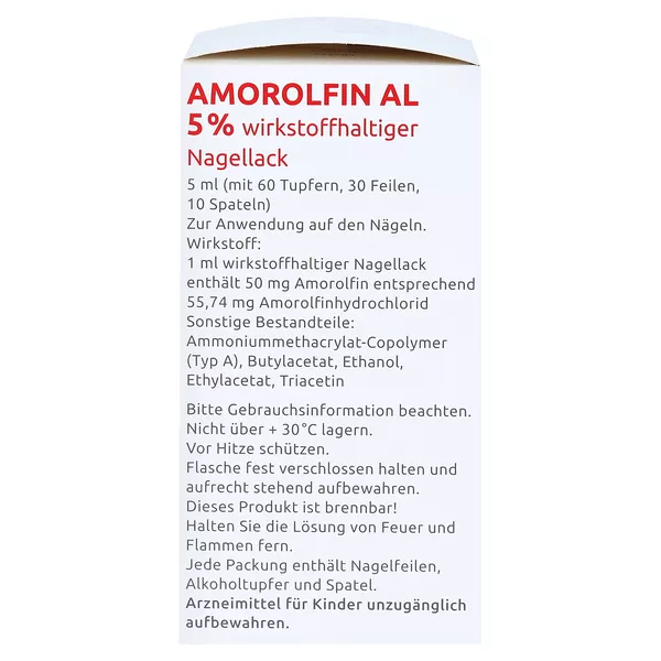 Amorolfin AL 5 % wirkstoffhaltiger Nagellack 5 ml