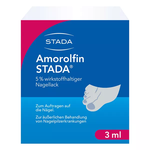 Amorolfin STADA 5% wirkstoffhaltiger Nagellack bei Nagelpilz 3 ml