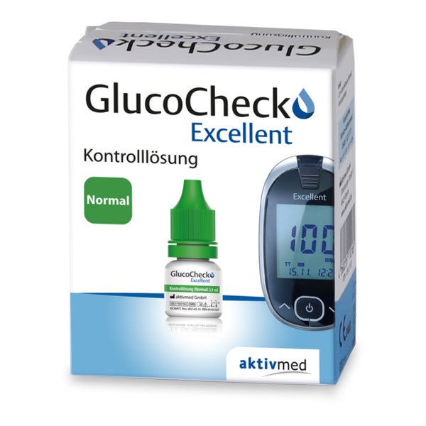 GlucoCheck Excellent Kontrolllösung (mittel) 4 ml
