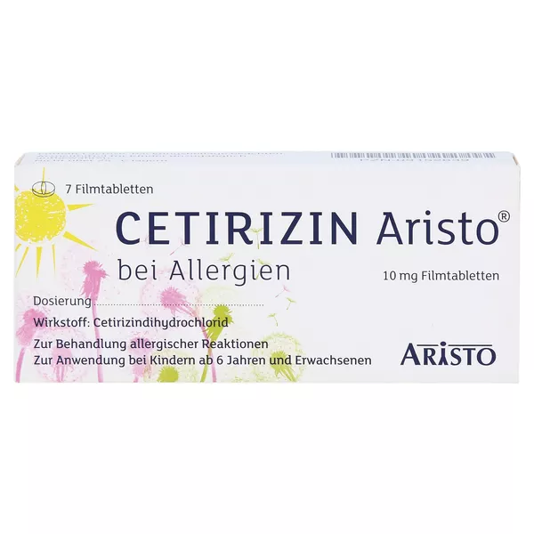 Cetirizin Aristo 10 mg Filmtabletten, 7 St.