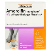 Amorolfin ratiopharm 5% wirkstoffhaltiger Nagellack 3 ml