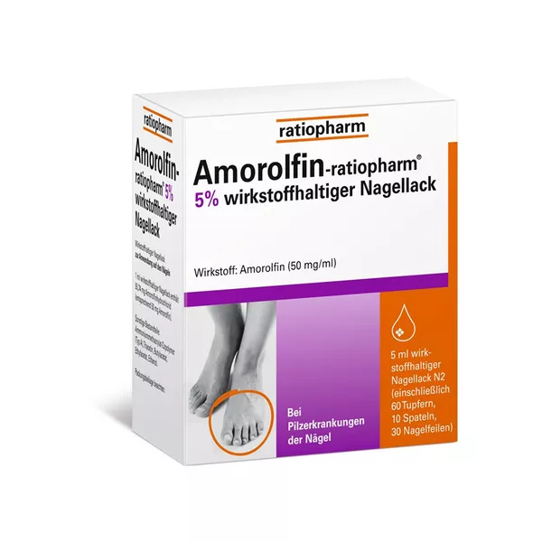 Amorolfin ratiopharm 5% wirkstoffhaltiger Nagellack 5 ml