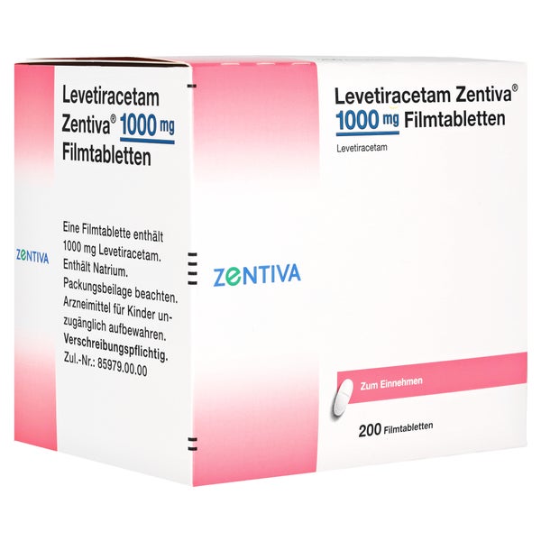 LEVETIRACETAM Zentiva 1000 mg Filmtabletten 200 St