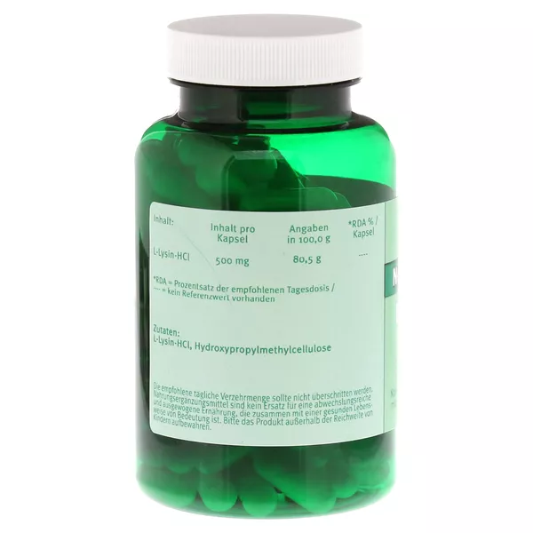 L-lysin 500 mg Kapseln 120 St