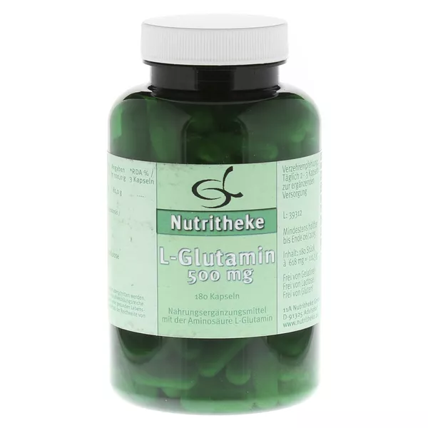 L-glutamin 500 mg Kapseln 180 St