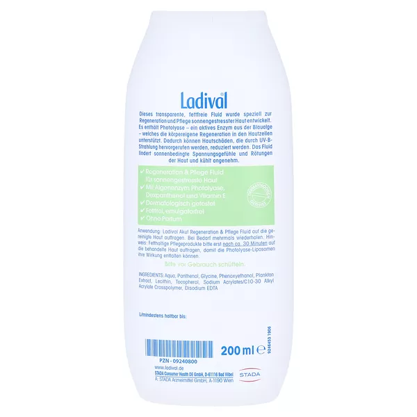 Ladival Akut Apres-Sun Pflege Beruhigungsgel f. Körper, 200 ml