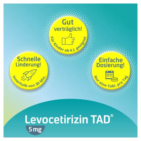 Levocetirizin TAD 5mg Filmtabletten 20 St