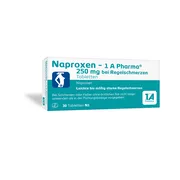 Produktabbildung: Naproxen 1 A Pharma 250 mg bei Regelschmerzen