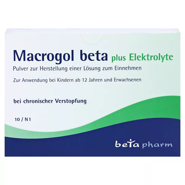 Macrogol beta plus Elektrolyte Pulver 10 St