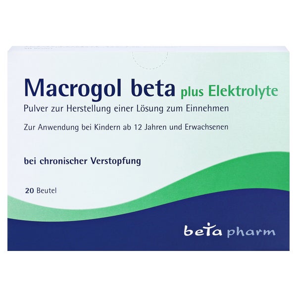 Macrogol beta plus Elektrolyte Pulver 20 St