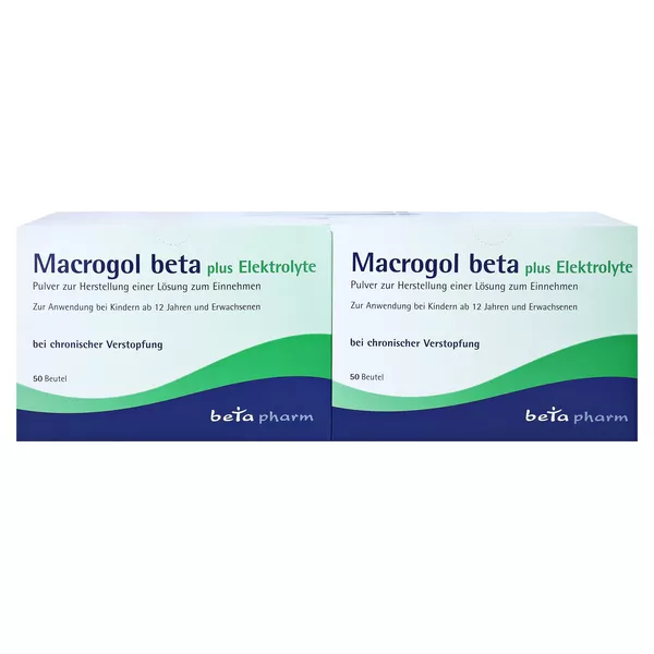 Macrogol beta plus Elektrolyte Pulver 100 St