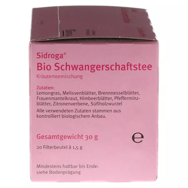 Sidroga Bio Schwangerschaftstee Filterbeutel 20X1,5 g