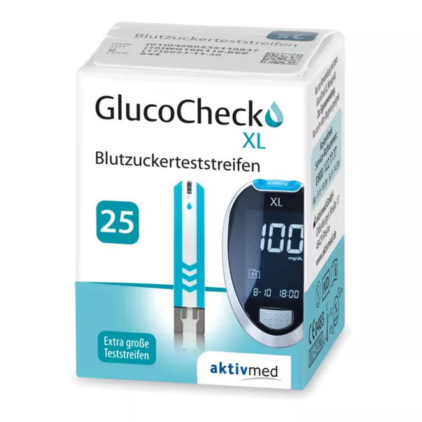 GlucoCheck XL Blutzuckerteststreifen - 25 St. 25 St