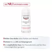 Eucerin 24h Deodorant Empfindliche Haut Roll-on 50 ml