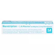 Naratriptan-1 A Pharma bei Migräne 2,5 mg, 2 St.