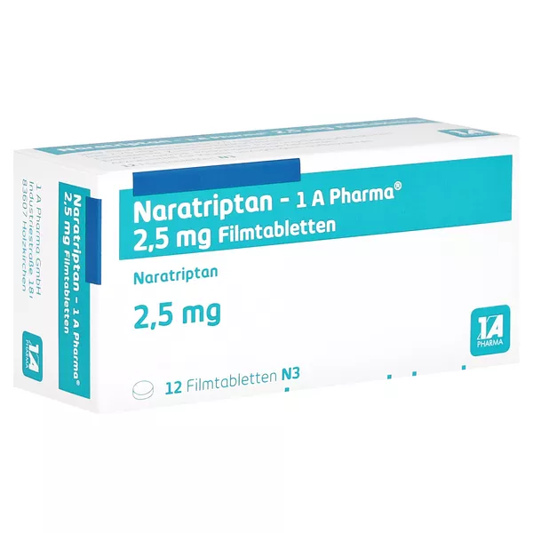 NARATRIPTAN-1A Pharma 2,5 mg Filmtabletten 12 St