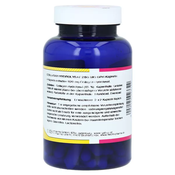 Collagen Hydrolysat 280 mg GPH Kapseln 120 St