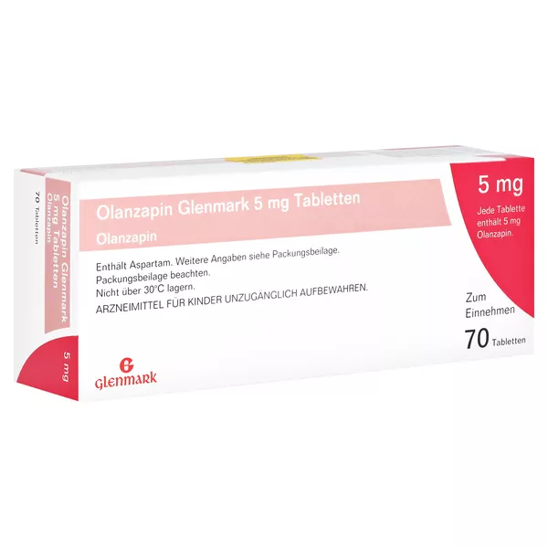 Olanzapin Glenmark 5 mg Tabletten 70 St