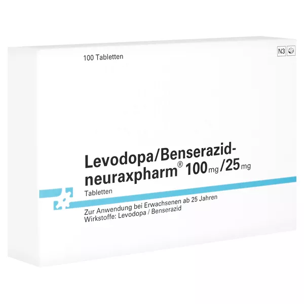 LEVODOPA/Benserazid-neuraxpharm 100 mg/25 mg Tabl. 100 St